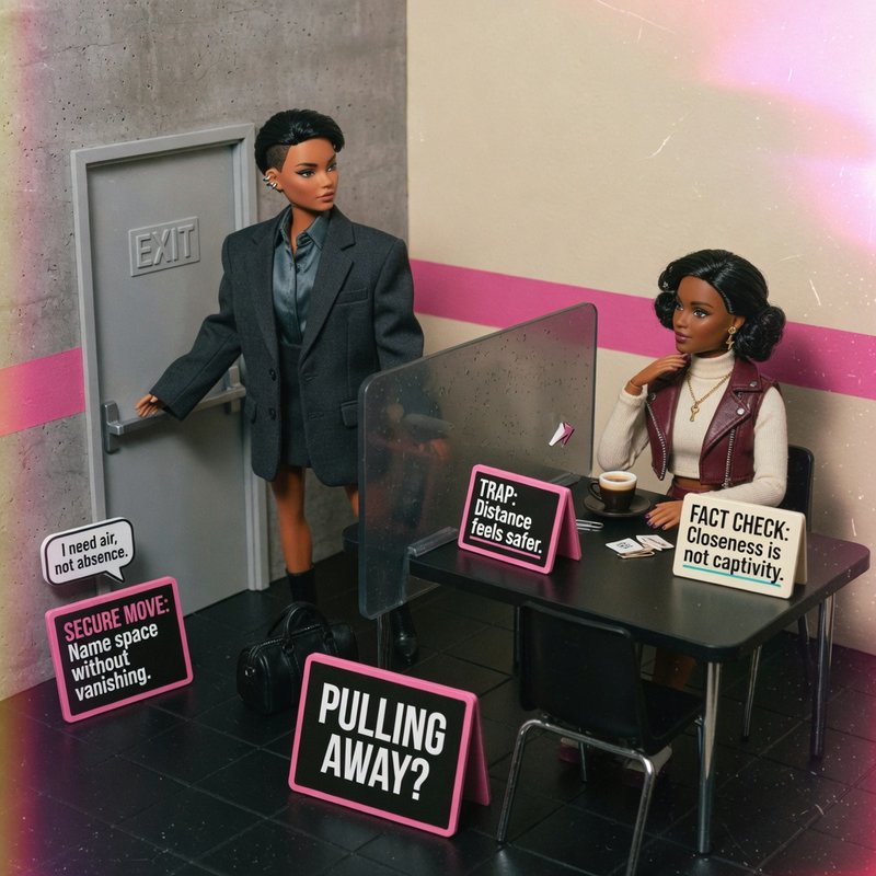 Diorama panel: avoidant pull-away teaching scene